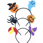Bonito Crianças Abóbora Fantasma Morcego Cabelo Hoop Headband Festa De Halloween Headwear Presente