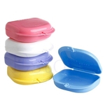 Ficha técnica e caractérísticas do produto Bonito Dental Plastic retenção da dentadura armazenamento caso caixa Mouthguard Bandeja Container