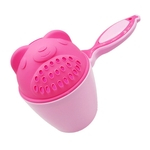 Ficha técnica e caractérísticas do produto Bonito Forma Urso dos desenhos animados Baby Shampoo Cup para a lavagem do cabelo Ferramenta de Bath Crianças