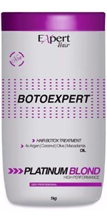 Botox Capilar Profissional Expert Platinum Blond 1kg - Experth Hair