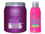 Ficha técnica e caractérísticas do produto Botox Platinum Blond 1kg Matizador Forever Liss + Sos 300ml - Forever Liss