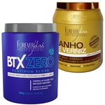 Ficha técnica e caractérísticas do produto Botox Zero 1kg e Mascara Banho de Verniz 1kg Forever Liss