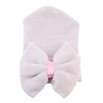Ficha técnica e caractérísticas do produto Bowknot bonito Warm-Mantendo Knitting Cap para Bebés Baby accessories