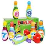 Ficha técnica e caractérísticas do produto Bowling Set Toy Interior Brinquedos Toss Sports Jogo Do Desenvolvimento Para O Active Crianças Crianças Crianças Meninos Meninas