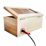 Ficha técnica e caractérísticas do produto Box Useless Wooden Leave Me Box Sozinho Máquina mais inútil Não toque Presente Toy Tiger com carregamento USB Luz quente