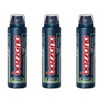 Ficha técnica e caractérísticas do produto Bozzano Energy 48hs Desodorante Aerosol 90g - Kit com 03