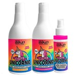 Brilho de Unicórnio Ilike 3 Itens (shampoo Condicionador e Spray) - Ilike Professional
