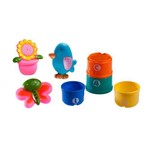 Ficha técnica e caractérísticas do produto Brinquedos Amigos do Jardim e 4 Potes Coloridos no Banho Girotondo Baby