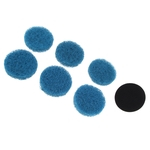 Ficha técnica e caractérísticas do produto Broca Escova De Limpeza Do Purificador De Energia Banheira Limpador Acessório Kit Com 6 Almofadas Azul