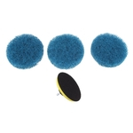 Ficha técnica e caractérísticas do produto Broca Escova De Limpeza Do Purificador De Energia Banheira Limpador Acessório Kit Com 3 Almofadas Azul