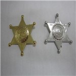 Ficha técnica e caractérísticas do produto Broche Estrela Xerife Dourado U
