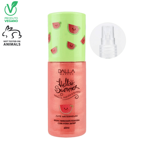 Ficha técnica e caractérísticas do produto Bruma Hidratante Fixadora Hello Summer - Cute Watermelon - Dalla Makeu...