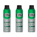 Ficha técnica e caractérísticas do produto Brut All Day Classic Desodorante Aerosol 48h 150ml (Kit C/03)