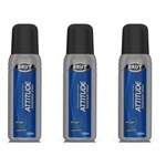 Ficha técnica e caractérísticas do produto Brut Attitude Desodorante Spray 100ml - Kit com 03