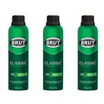 Ficha técnica e caractérísticas do produto Brut Classic Desodorante Aerosol 48h 150ml (Kit C/03)