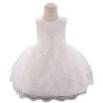Ficha técnica e caractérísticas do produto Bubble Girl Moda Princesa Vestido bordado casamento bowknot vestido de princesa Baby girl supplies