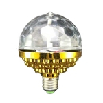 Ficha técnica e caractérísticas do produto Bulb 6LEDs 3Colors Iluminação Magic Ball Stage com ouro Shell Cor