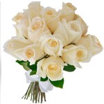 Ficha técnica e caractérísticas do produto Buquê de Flores Rosas Brancas