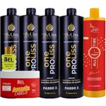 Ficha técnica e caractérísticas do produto Byliss Progressiva 4 Passo 2 OneProliss 1L+Amacia 250g+ Óleo Argan+ Shampoo Zap