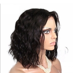 Ficha técnica e caractérísticas do produto Cabelo Curly Brasileira Natural Preto perucas de cabelo macio para Mulheres