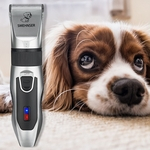 Ficha técnica e caractérísticas do produto  Cabelo recarregável Dog Pet Clipper Elétrica Pet Grooming Cães Gatos Trimmer Kit