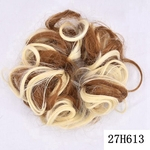 Ficha técnica e caractérísticas do produto Cabelo Sintético Mulheres Moda cauda Hair Extension Bun peruca Ondas Curly Scrunchie