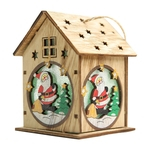 Ficha técnica e caractérísticas do produto Cabin Com Luzes Pingente Criativo Ornamento da ¨¢rvore de Natal Diy Casa Pequena