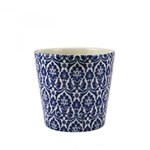 Ficha técnica e caractérísticas do produto Cachepô Vintage em Cerâmica 11cmx13,5cm Mart Collection - Caixa com 4 Unidade - Azul