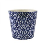 Ficha técnica e caractérísticas do produto Cachepô Vintage em Cerâmica 16,5cmx18cm Mart Collection - Caixa com 2 Unidade - Azul