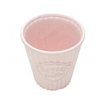 Ficha técnica e caractérísticas do produto Cachepot de Cerâmica Cute Pleat Bucket Urban Rosa
