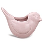 Ficha técnica e caractérísticas do produto Cachepot Pássaro Rosa em Cerâmica 8729 Mart