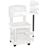 Ficha técnica e caractérísticas do produto Cadeira Cirandinha Branca para Manicure com Display para Esmaltes