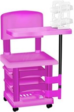 Ficha técnica e caractérísticas do produto Cadeira Cirandinha Pink para Manicure com Display para Esmaltes - SANTA CLARA