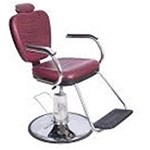 Cadeira de Barbearia - Top Barber Dompel - Vermelho