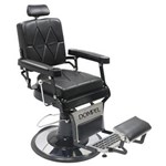 Cadeira de Barbeiro Reclinável Harley Profissional - Preto