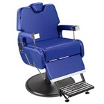 Ficha técnica e caractérísticas do produto Cadeira de Barbeiro Reclinável Sevilha - Azul