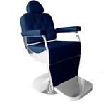 Ficha técnica e caractérísticas do produto Cadeira de Barbeiro Reclinável Styllo Luxo Pé Redondo