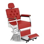 Ficha técnica e caractérísticas do produto Cadeira de Barbeiro Tebas - Pé Quadrado - Vermelho