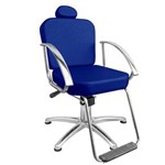 Ficha técnica e caractérísticas do produto Cadeira de Cabeleireiro Dallas Encosto Fixo Pentapé - Azul
