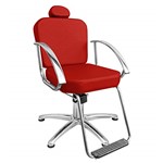Ficha técnica e caractérísticas do produto Cadeira de Cabeleireiro Dallas Encosto Fixo - Pentapé - Vermelho