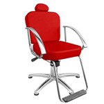 Ficha técnica e caractérísticas do produto Cadeira de Cabeleireiro Dallas Encosto Fixo Pentapé - Vermelho