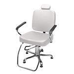 Ficha técnica e caractérísticas do produto Cadeira de Cabeleireiro Toronto Encosto Reclinável - Branco