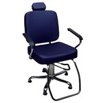 Ficha técnica e caractérísticas do produto Cadeira de Cabeleireiro Toronto Encosto Reclinável Pentapé - Azul