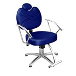Ficha técnica e caractérísticas do produto Cadeira de Cabeleireiro Vitória Encosto Fixo Pentapé - Azul