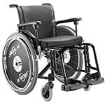 Ficha técnica e caractérísticas do produto Cadeira de Rodas Ágile em Alumínio Baxmann Jaguaribe Assento 40 Cm e Cadeira Preta