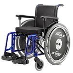 Ficha técnica e caractérísticas do produto Cadeira de Rodas Ágile em Alumínio Baxmann Jaguaribe Assento 40 Cm e Cadeira Vinho
