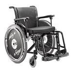 Ficha técnica e caractérísticas do produto Cadeira de Rodas Ágile Jaguaribe - Preto - Larg. Assento 44cm
