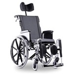 Ficha técnica e caractérísticas do produto Cadeira Rodas Avd Aluminio Reclinavel 46 Cm Prata Ortobras