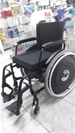 Ficha técnica e caractérísticas do produto Cadeira de Rodas Avd Alumínio Avd 38 Cm Preta - Ortobras