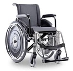 Ficha técnica e caractérísticas do produto Cadeira de Rodas AVD Alumínio Pés Fixos 44cm Prata Ortobras (Cód. 6837)